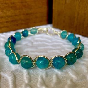 Wire Wrap beaded bracelet
